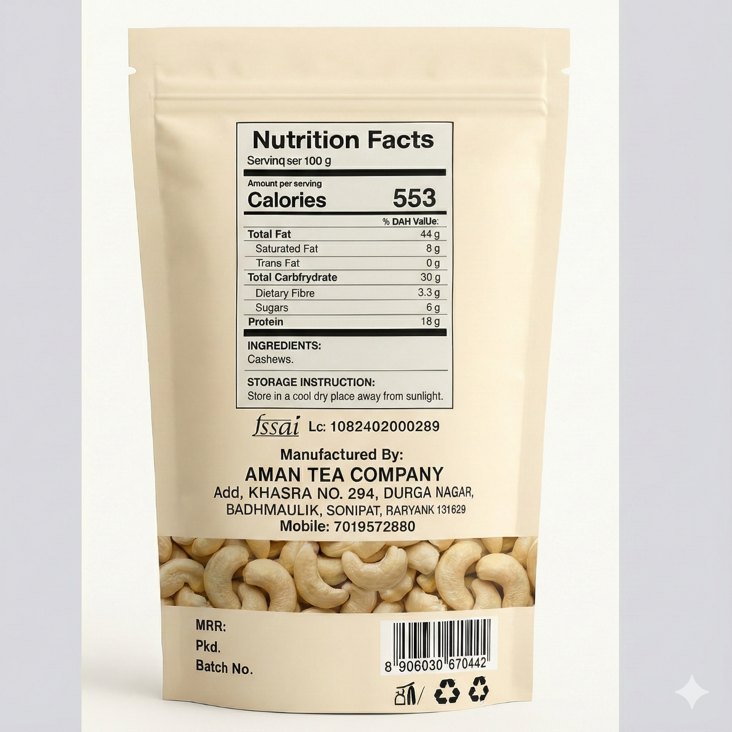 Cashew (Kaju) 500g