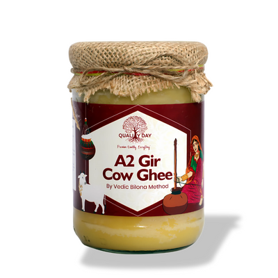 A2 Desi Cow Ghee 500gm Glass Bottle
